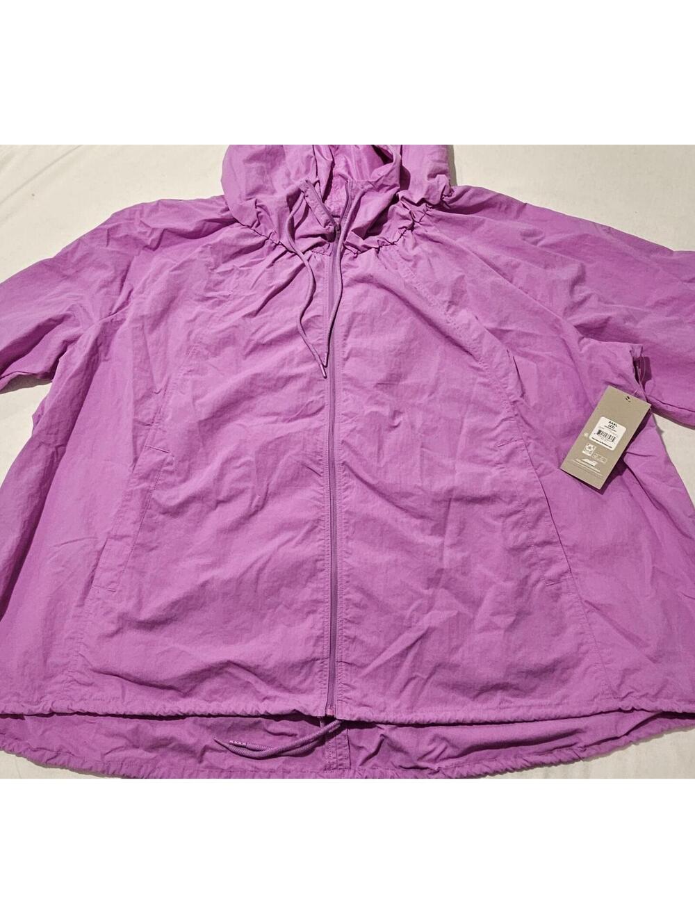 AVIA Purple Hooded Outdoor Jacket Women's XXL 22 Zip Front Lightweight